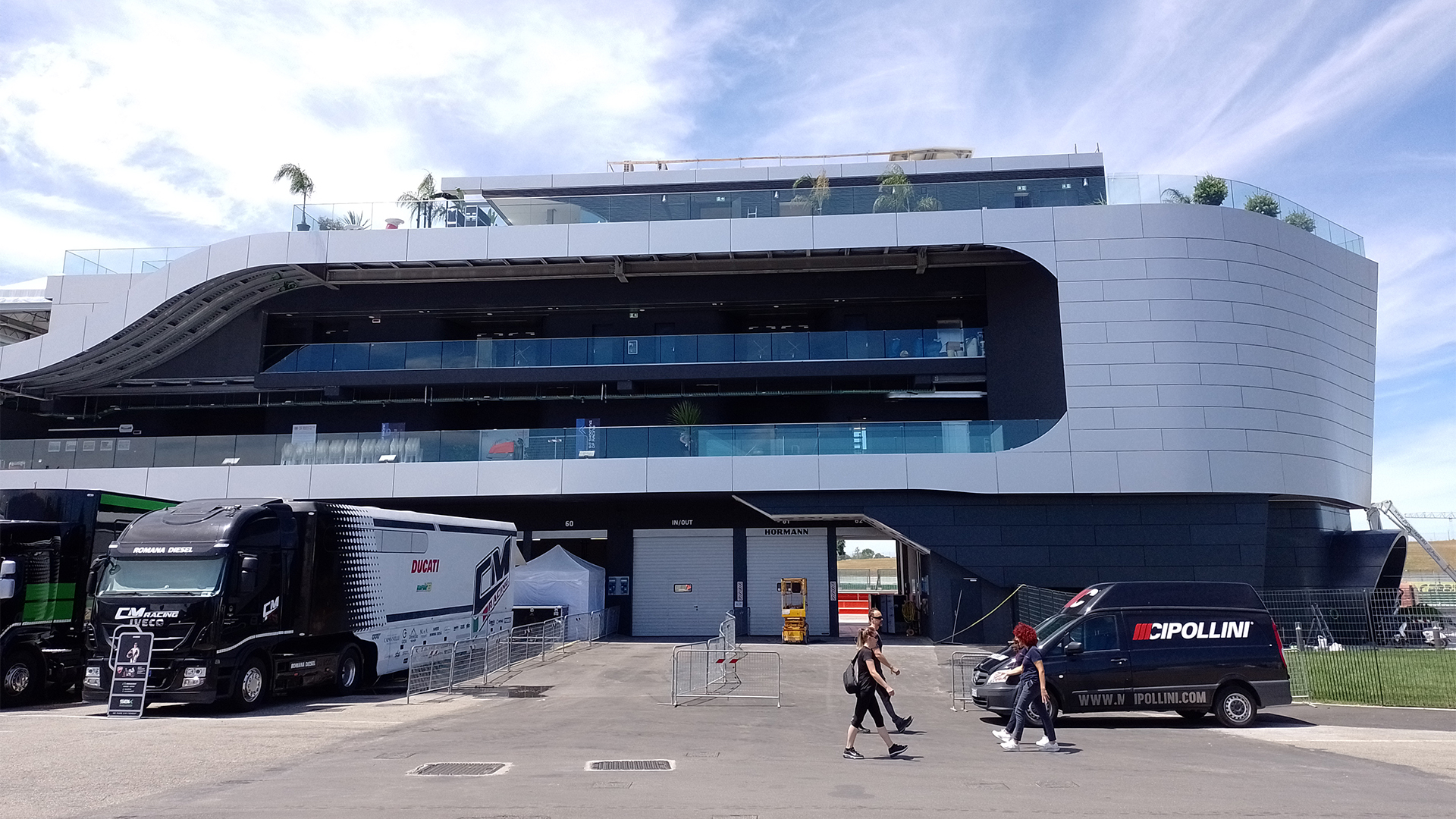 EXTENSION OF THE BOX BUILDING AT MISANO WORLD CIRCUIT