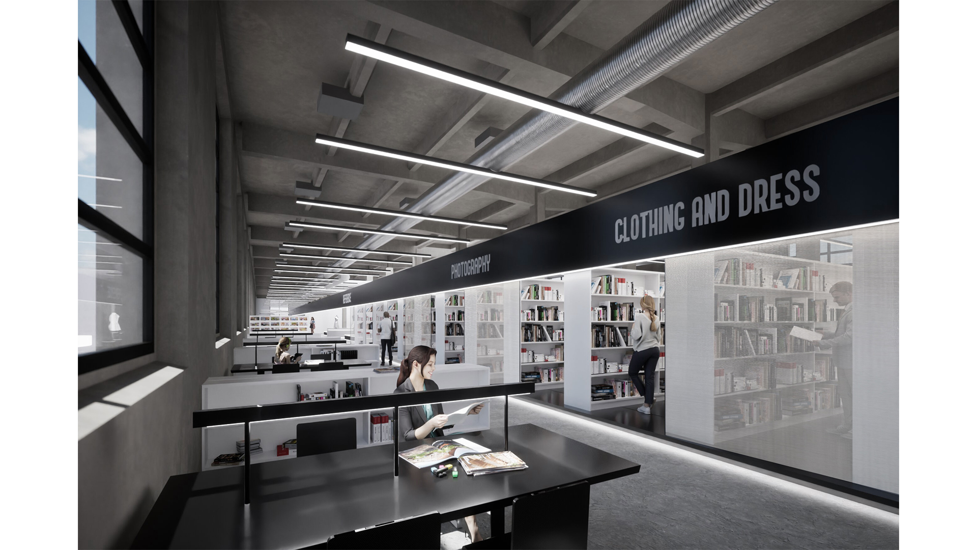 DESIGN PROPOSAL – LIBRARY AND ANARCHIVE, POLIMODA