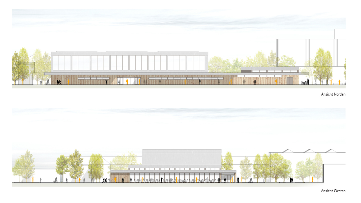NEUBAU ZWEI-FACH-SPORTHALLE UND MENSA