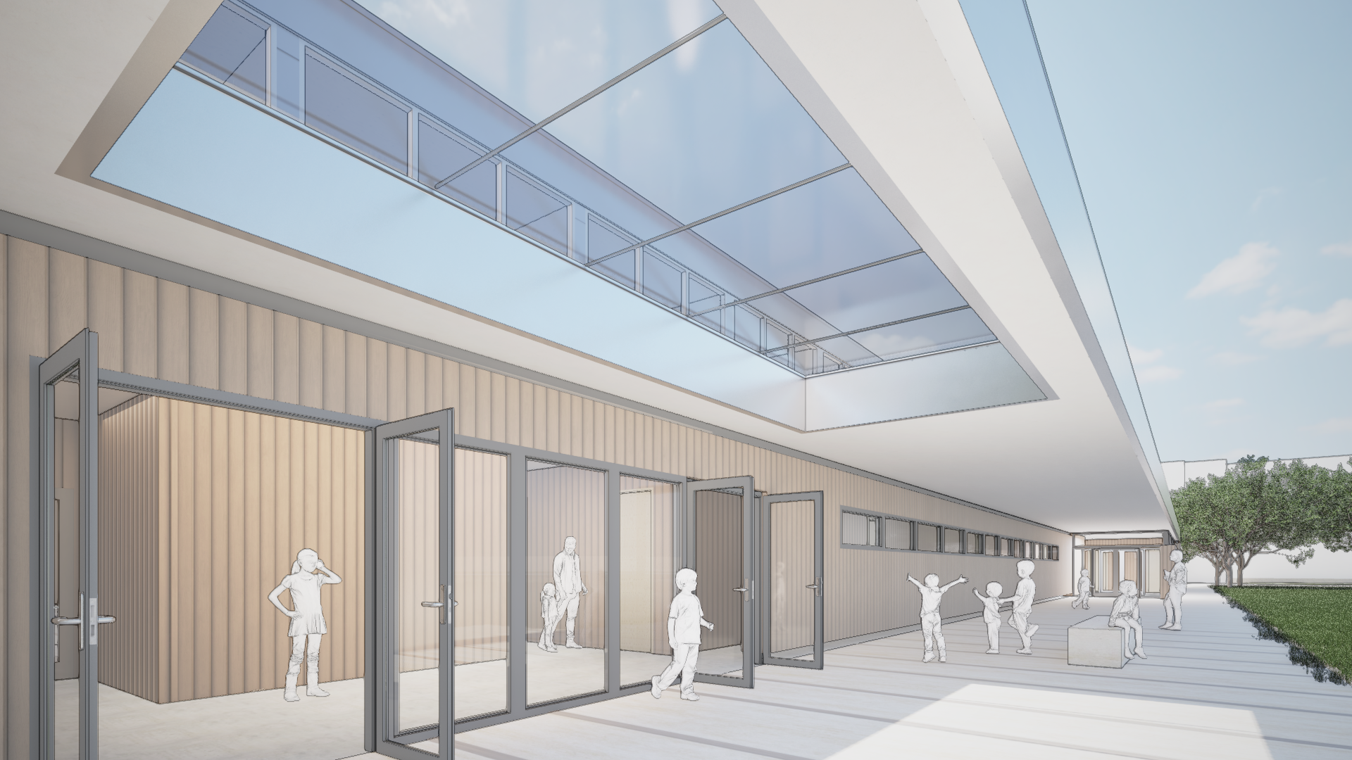 NEUBAU ZWEI-FACH-SPORTHALLE UND MENSA